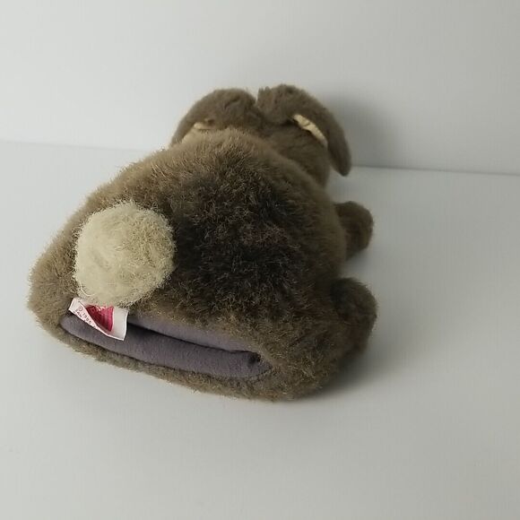 Vintage DAKIN Rabbit Hand Puppet 12in Full Body Fuzzy Brown Bunny 1985 Korea - Picture 4 of 9